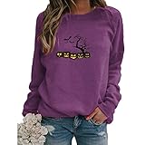 Fall Sweatshirts for Women, Long Sleeve Sweatshirt Ladie's Fashion Plus Size Holiday Sweatshirts...