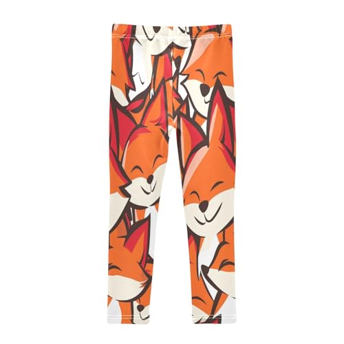 Toddler Girls Leggings Printed Yoga Pants Leggings Smile Fox for Kids2