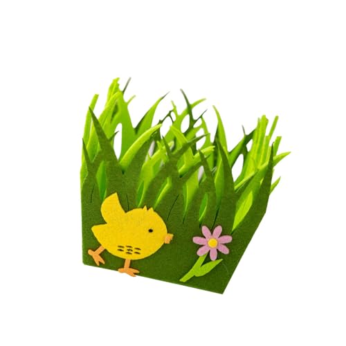 Cesta de Pascua no tejida fácil de usar, color brillante para fiestas y adecuada para uso doméstico y jardín de infantes