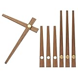 PATIKIL 4 Set Uhrzeiger für Wanduhr φ25cm, DIY Modern Lautlos Uhr Holzmaterial, Wanduhren Selber Bauen Deko für Wohnzimmer Restaurant Büro - Form:A1