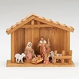 Fontanini by Roman, My First Nativity 6-Piece Starter Set, 5' Collection, Nativity Figures and Stable