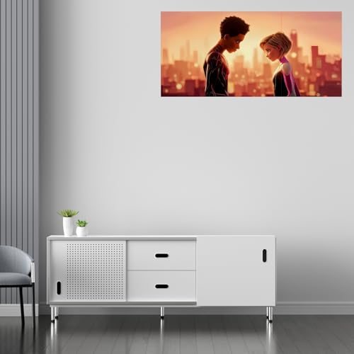 Image of Premium Spider-Man Theme Wall Posters-Set of 3 A4 Prints | Marvel Superhero Wall Art Peter Parker Miles Morales | Home Decor | Wall Decor Items | Room Decoration Items for Bedroom | Posters for Wall (Design-2)