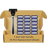 6-Blade Razor for Men, Men's Razor Set Includes Razor Handle &amp; Blade Refills, Precision Manual Be...