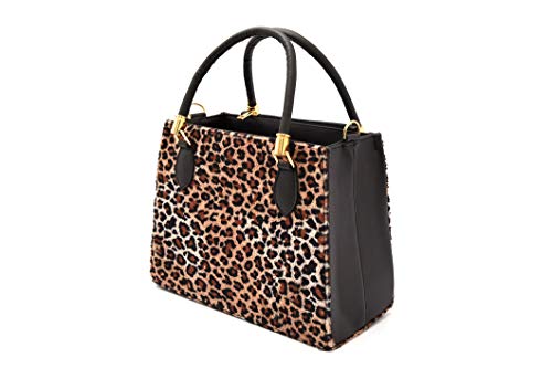 Kit Bolsa Feminina Transversal Onça Lorena + Carteira