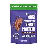 Foodstrong Fermented Yeast Protein - Chocolate | 26g Complete Plant Protein with Probiotics, Digestive Enzymes, & Indian Herbs | Vegan | No Sugar | 500g