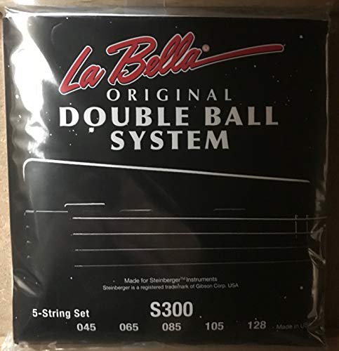 Labella S300 Jeu de Cordes à double boule pour Guitare Basse 45/128 Regular - Les Beatles, Paul McCartney, John Lennon, RIngo Starr, George Harrison Labella S300 Jeu de Cordes à double boule pour Guitare Basse 45/128 Regular