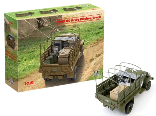 Maquette ICM 35587 du camion de cuisine de l'armée américaine WW2 à l'échelle 1:35