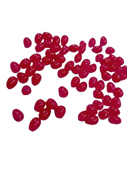 ZILZON® Drop Shape Glass Pearls Beads (Size-6 mm * 8 mm) for Beading & Jewellery Making (Earring, Necklace, Bracelet, Anklet Making) (1 String, Red)
