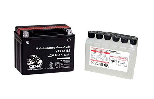 Batería de moto YTX12-BS AGM HERMÉTICA YTX12-4