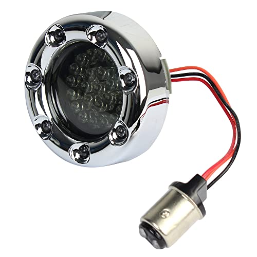 2 Peças Motocicleta 1157 Anel De Fogo Led Pisca Luzes De Freio Para Harley Davidson FLST FLHT FXD FX