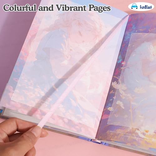 Image of FunBlast Aesthetic Diary for Girls - Dream Encounter Notebook Diary, Cute Kawaii Stationery, Colorful Pages Travel Diary for Kids & Adults (A5 Size; 192 Pages) (Blue-Random)