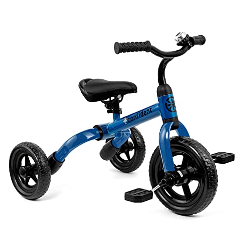 XPIY Tricycle for Toddlers Age 2-5 Years Old, 3 in 1 Folding Toddler Bike for Boys and Girls, Kids' Bike Trike with Detachable Pedal and Adjustable Seat (Blue) by XPIY - Used condition - US$47.23