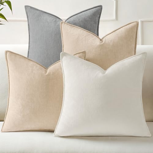 decorUhome Spring Set of 4 Couch Throw Pillow Covers 18x18,