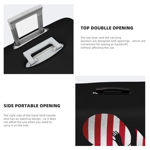 Travel Luggage Cover Liberia Liberian Flag Heart Fashion Washable Baggage Suitcase Protector Fit For Luggage Small4