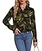 OFEEFAN Womens Button Down Camo Shirts Blouses Business Casual Fashion Outfit Spring Summer Beach Vacation Clothes Resort Wear Boho Tops Print 17 M