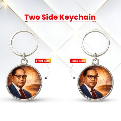 Image of MG | Protective Evil Eye /Spiritual Symbols /Om /Motivational Keychains | Double-Sided Metal Key Ring | Good Luck and devine Charm for Car, Bike, Home & Office