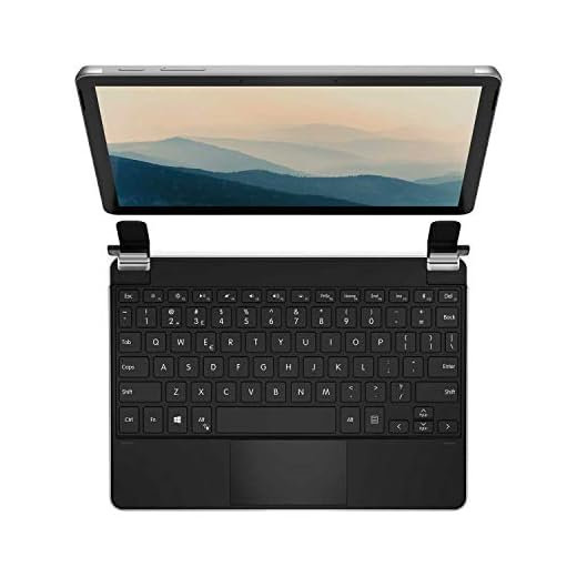 Brydge 10.5 Go+ Wireless Keyboard with Precision Touchpad | Compatible with Microsoft Surface Go 1 & 2 | Designed for Surface | (Silver)