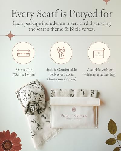 Jesus's Names Christian Prayer Scarf – Large and Soft Scripture Shawl, 75 Languages, 84 Titles of Christ4