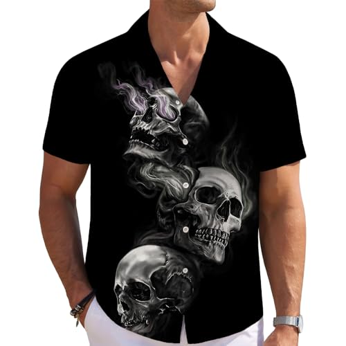 Men's Hawaiian Shirts Casual Button Down Short Sleeve Shirts Set Printed Shorts Beach Hawaii Suits2