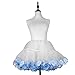 Handmade Flowers Petticoat Halloween Tutu Tulle Lolita Underskirt Lady's Princess Puffy Party Cosplay Skirt Support Cute Girl's Short Dress With Harvest Flowers
