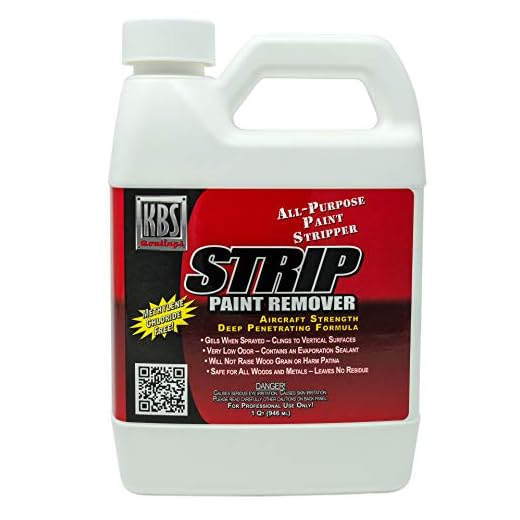 KBS Strip Quart - Paint Remover/Stripper Gel - Contains No Methylene Chloride - Clings To Vertical Surfaces