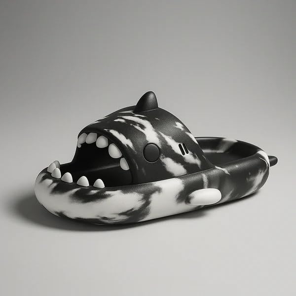 Image of Loox Shark Slippers for Men | Funky & Unique Design | Anti-Skid, Waterproof, Lightweight EVA Cloud Slippers | Casual House Slides