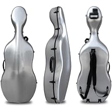 Cello Hard Case 4/4 with Wheels and Embedded handle Aviation Composite Materials Waterproof Silver