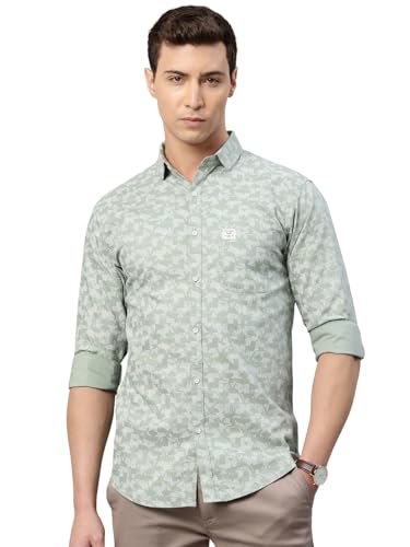 Majestic Man Custom Abstract Printed Pure Cotton Slim Fit Casual ...