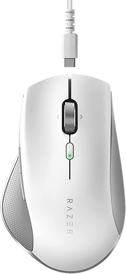 Razer Pro Click - Souris Professionnelle sans Fil, Ergonomique pour Plus de productivité au Bureau pour PC/Mac (Bluetooth, jusqu'à 4 appareils simultanément, jusqu'à 400 Heures) Mercury