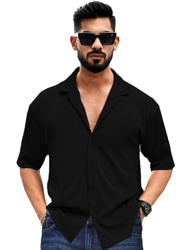 Image of Men's Drop Shoulder Collar Neck Shirt