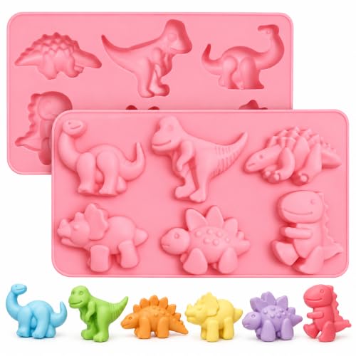 Image of Asian Hobby Crafts Silicone Dinosaur Mould Kid Cartoon Chocolate Gummy Mold
