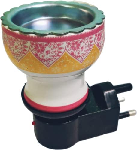 Deluxe Direct Plug-In Electric Incense Burner For Oud/Bakhoor/Lobaan/ Aroma Oil - Metal, Black