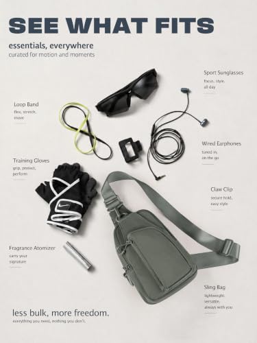Image of ODODOS Sling Bag with Adjustable Straps Crossbody Chest Bag Lightweight Backpack for Casual Traveling Hiking