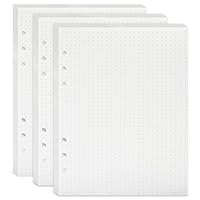 A5 Papier Gepunktet,A5 6 Ringordner Planer Einsätz 135 Blätter Nachfüllpapier Nachfüllbare Refill Paper Nachfülleinlagen für Notizbuch Skizze Tagbuch Malerei Bullet Journal