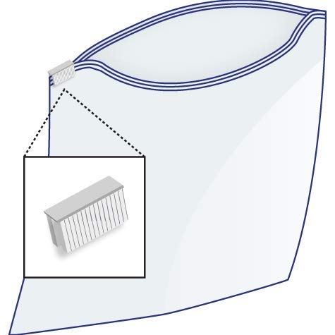 Miniatura 4 de Bolsas deslizantes de 39.4 x 5.9in, 100 unidades, de almacenamiento de peso pesado, 39.4 x 5.9in, bolsas de sándwich de calidad para alimentos, ropa