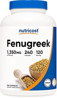 Nutricost Fenugreek Seed 1350mg, 240 Capsules - Gluten Free, Non-GMO, 675mg Per Capsule