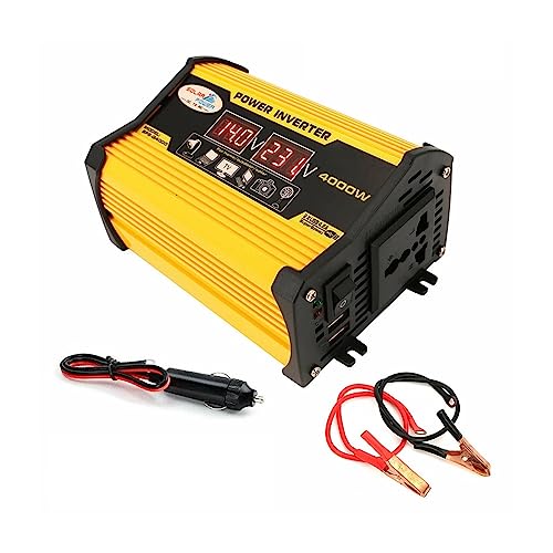 Onduleur de voiture 4000W pour brancher un ordinateur sur batterie 12V