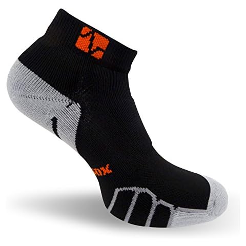 Vitalsox Italia Baja Corte Correr, Deporte, Gimnasio Ligero Plata Drystat Calcetines Cover