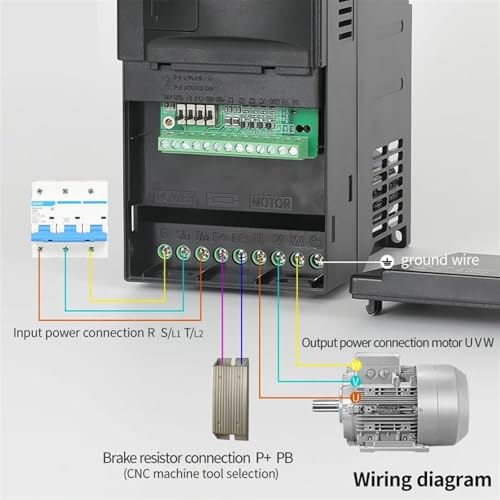 Variateur de fréquence VFD 2.2kW solution pour moteur triphasé en 220V