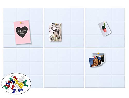 Joqixon Large Felt Bulletin Board with 30 Push Pins 11.8