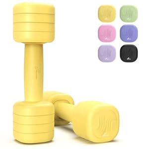 Sportneer Adjustable Dumbbells Set Women (1–2.5kg Each) – 4-in-1 Weights Dumbbell Set with Non-Slip TPU Grip, Weights for Women, Home Gym, Fitness, Strength Training