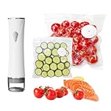 Vacuum Sealer For Food, Handheld food saver vacuum sealer machine, chef preserve compact vacuum sealer with Visible Water Tank, powerful Kitchen Storage and Preservation food (No bags)
