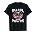 Diesel Power Flag T-Shirt Truck Turbo Brothers Mechanic