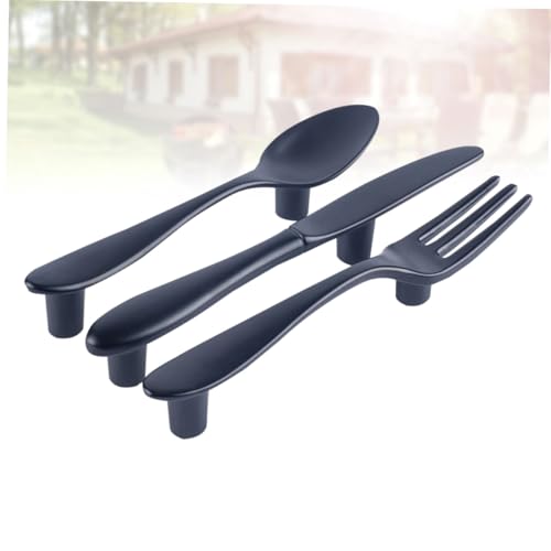Mangos para muebles con forma de cuchillo, tiradores decorativos de cocina, 3 uds 3