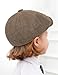 Kids Boys Wool Newsboy Cap - Vintage Tweed Flat Beret Cabbie Hat for Toddler Boys Girls Pageboy(for 4 to 9 Years)