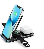 Wireless Charger, Wireless Charging Station for iPhone 14/13/12/11/Pro/Max/XS MAX/XS/XR/X/Plus, 3 in