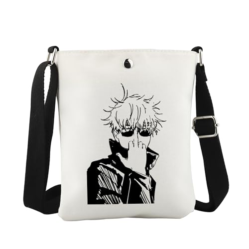 WCGXKO JJK Anime Inspired Crossbody Bag Cartoon Anime Gift for Japanese Animation Fans (Anime Cro)