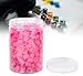 300Pcs Tattoo Ink Cups Disposable Silicone Tattoo Pigment Cup Eyebrow Lip Color Pigment Cup Tattoo Supplies for Tattoo Ink Beauty Salon Use (12mm, Pink)