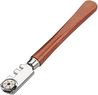 TOOLSTEK Wokin Glass Cutter with 6 Interchangeable Carbide Cutting Wheel...