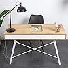 DlandHome Computer Desk Workstation with 2 Drawers and 1 Open ...